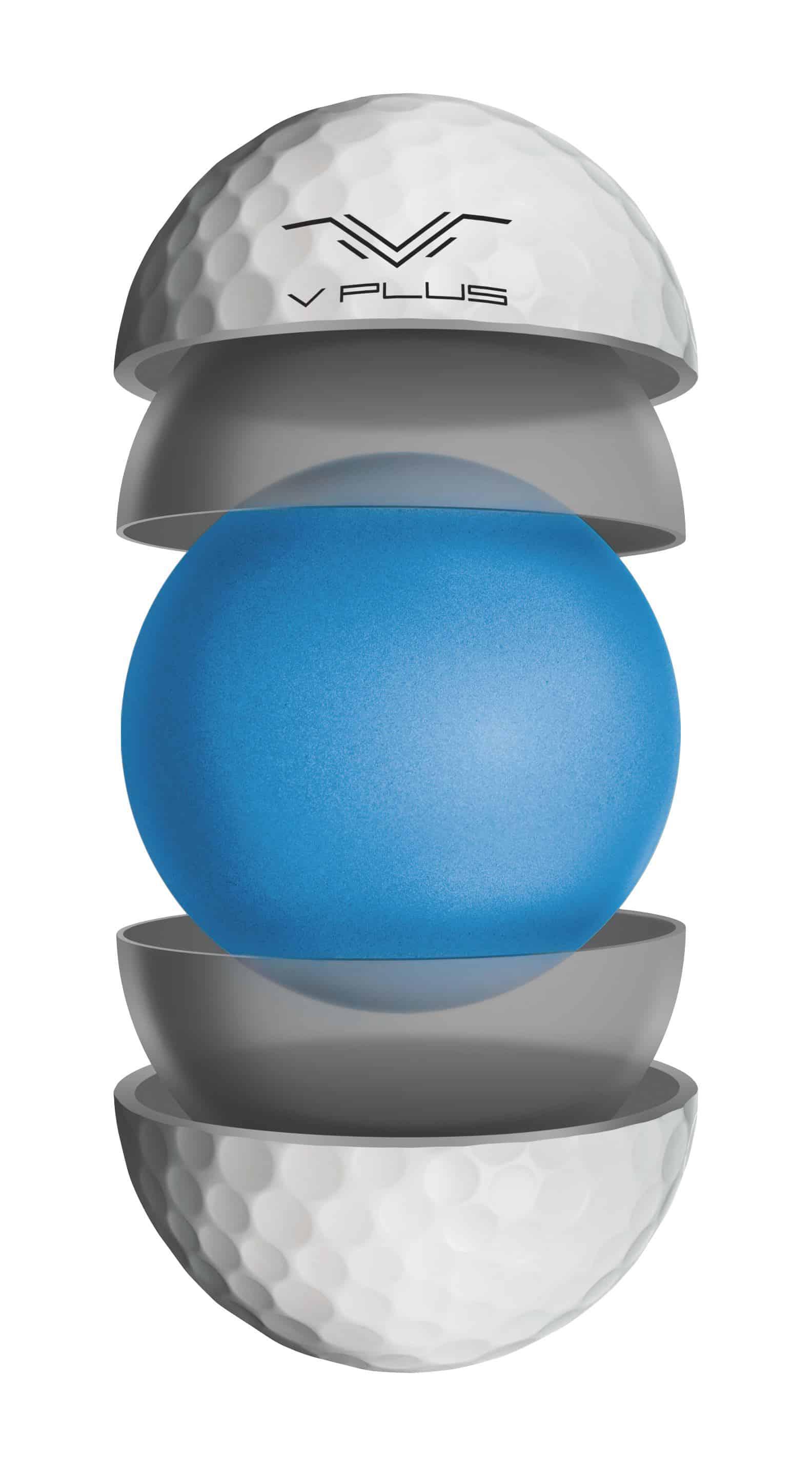 V PLUS SPEED PLUS 3-PIECE SPIN/DISTANCE GOLF BALLS - DOZEN - Image 2