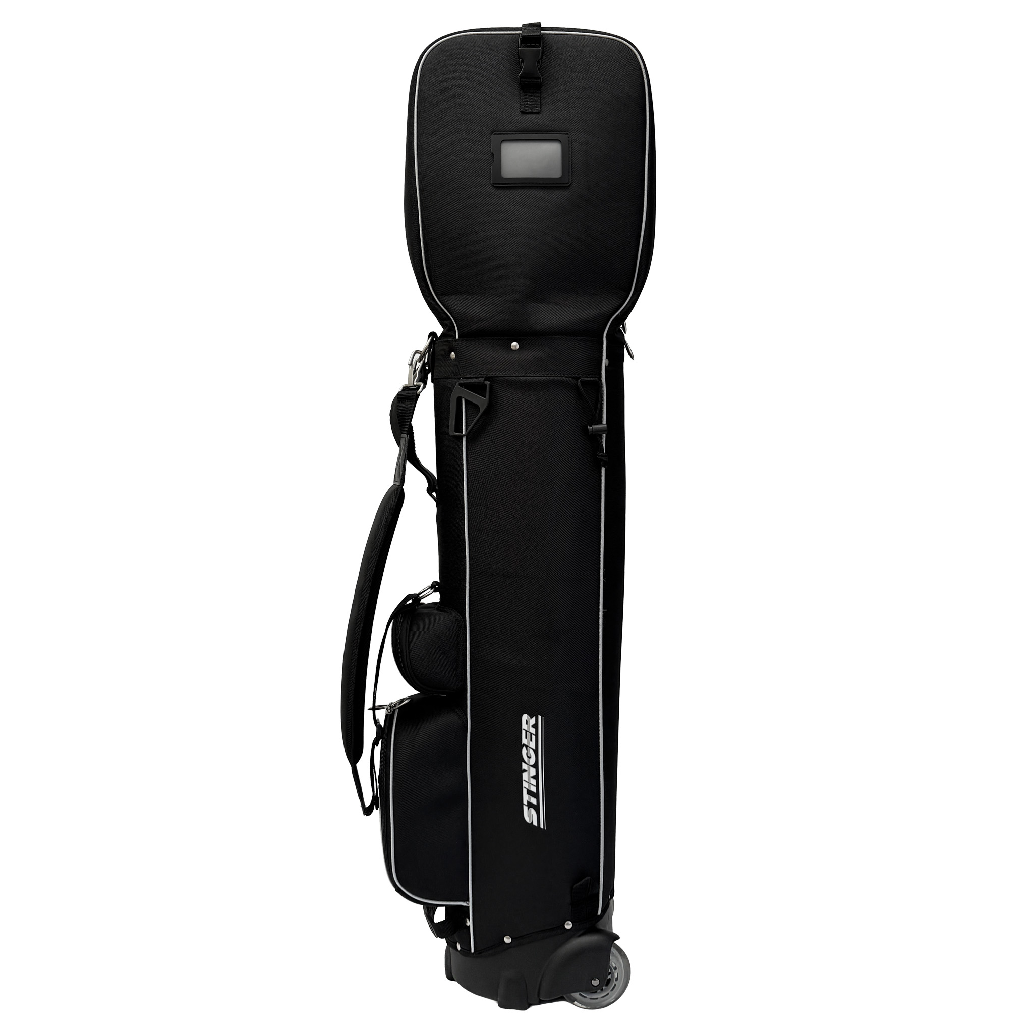 Stinger Premium Roller Travel Golf Bag - Black / Grey